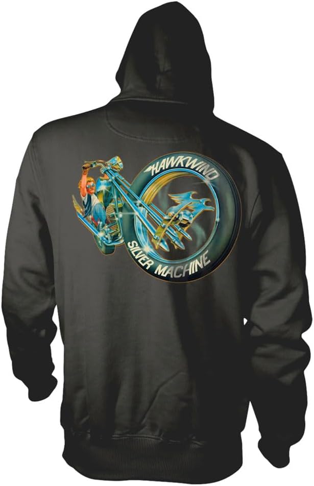 Plastichead Hawkwind Silver Machine Pullover Hoodie XXL