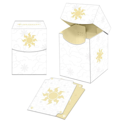 Ultra Pro Card Deck Box - Mana 8, Plains Design, Holds 100 Standard Sized Cards, Archival-Safe, Durable Material, Deck Divider