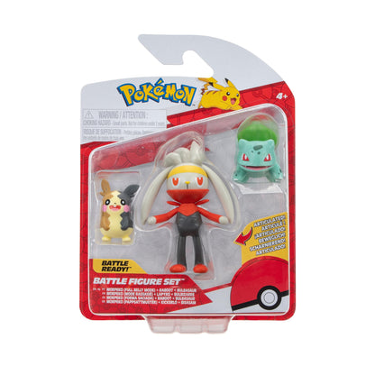 Pokémon- Figura de 3 pak, Multicolor (Jazwares PKW3055