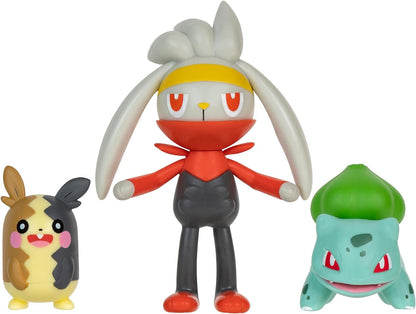Pokémon- Figura de 3 pak, Multicolor (Jazwares PKW3055