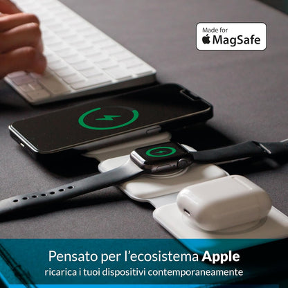 Tap 3In1 Compatibile Magsafe 15W Wh