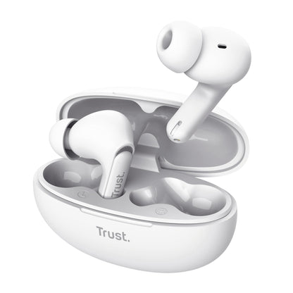 Trust Yavi Wireless Earbuds Bluetooth with ENC Noise Cancelling Microphones, 23 Hours Playtime, 35% Recycled Plastics, 3 Sizes of In-Ear Buds, Bluetooth Earphones iPhone Android iOS