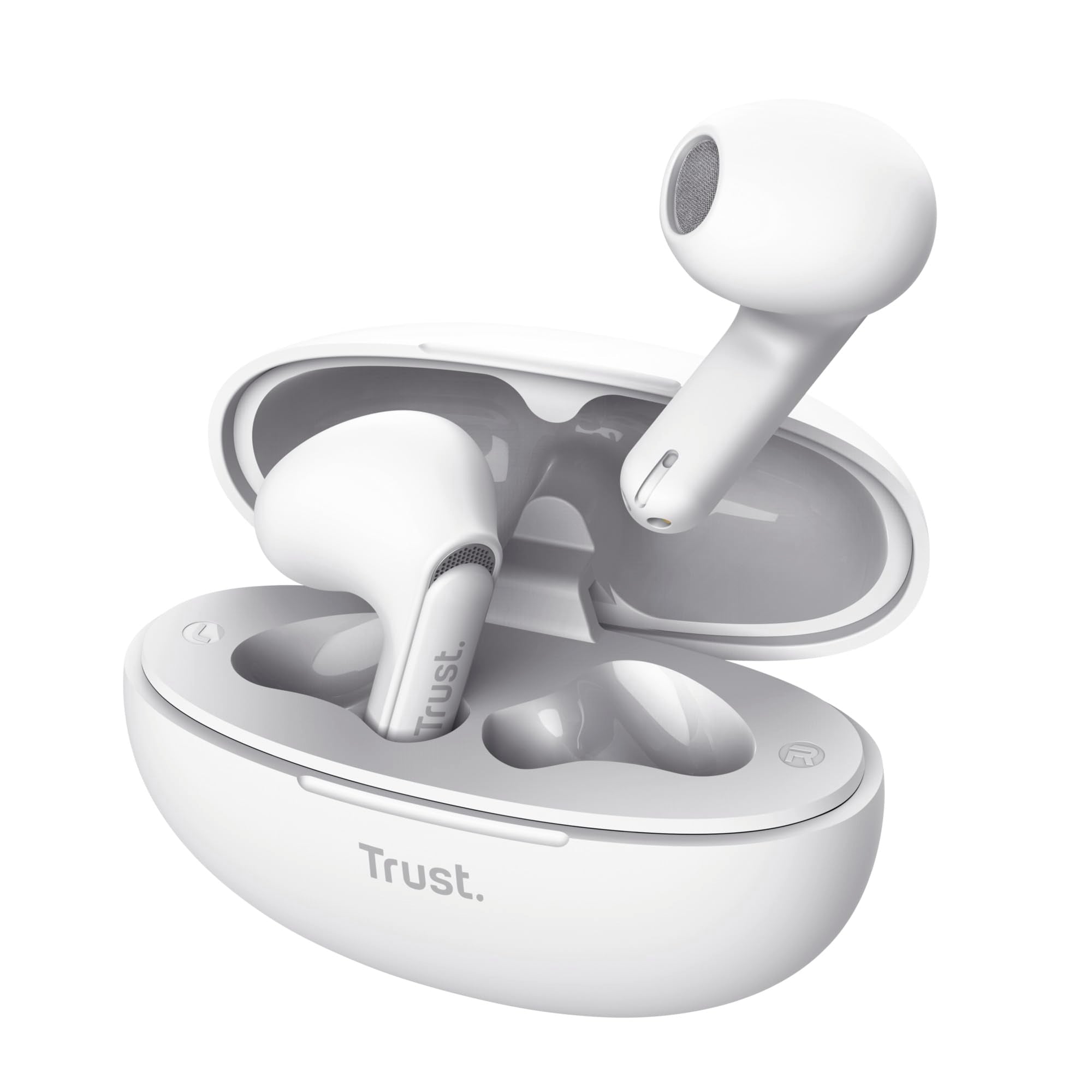 Trust Yavi Wireless Earphones Bluetooth with ENC Noise Cancelling Microphones, 23 Hours Playtime, 35% Recycled Plastics, In Ear Wireless Headphones, Wireless Earbuds iPhone Android iOS