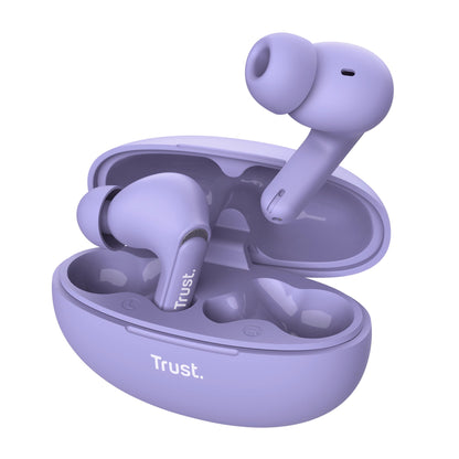 Trust Yavi Wireless Earbuds Bluetooth with ENC Noise Cancelling Microphones, 23 Hours Playtime, 35% Recycled Plastics, 3 Sizes of In-Ear Buds, Bluetooth Earphones iPhone Android iOS