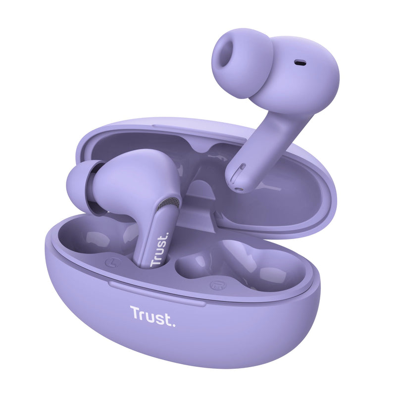 Trust Yavi Wireless Earbuds Bluetooth with ENC Noise Cancelling Microphones, 23 Hours Playtime, 35% Recycled Plastics, 3 Sizes of In-Ear Buds, Bluetooth Earphones iPhone Android iOS