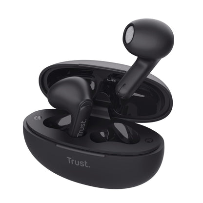 Trust Yavi Wireless Earphones Bluetooth with ENC Noise Cancelling Microphones, 23 Hours Playtime, 85% Recycled Plastics, In Ear Wireless Headphones, Wireless Earbuds iPhone Android iOS