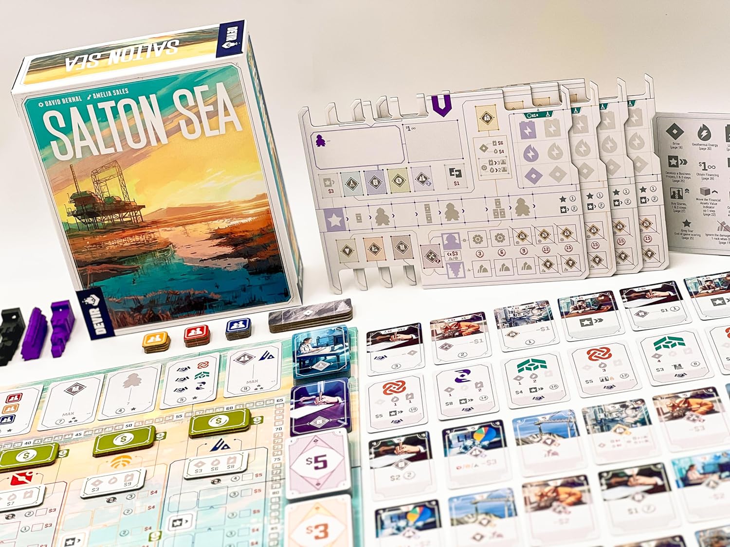 Devir - Salton Sea Juego de Mesa, Juego de Mesa Estrategia, con Amigos, Edad +14 (BGSALML