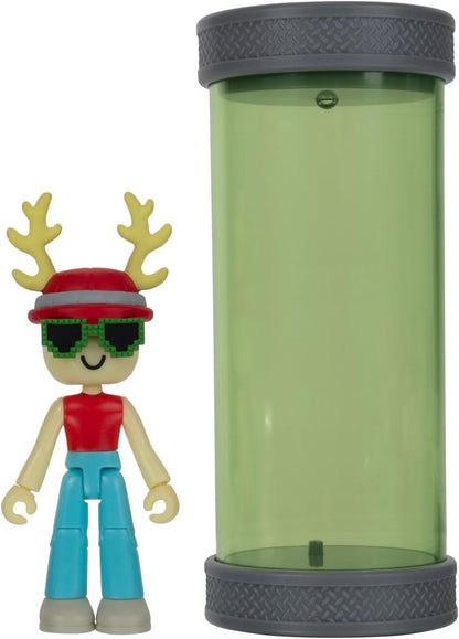 Murder Mystery 2: Research Facility Game Pack - Two 2.75-Inch Action Figures with Light-Up Lab Capsule, Accessories, and Exclusive Virtual Item Code