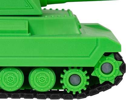 DevSeries Brookhaven Feature Tank 7.5-Inch Vehicle with Lights, Working Treads, Ejecting Turret, 2.75-Inch Figure, and Exclusive Virtual Item Code