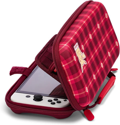 PowerA-beschermhoes voor Nintendo Switch OLED, Nintendo Switch en Nintendo Switch Lite - Pikachu Plaid - rood