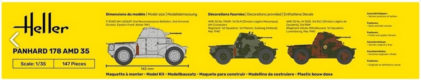 Heller HEL30325 Model kit, Unpainted