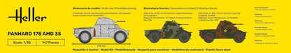 Heller - 1/35 Starter KIT Panhard 178 (9/23) *