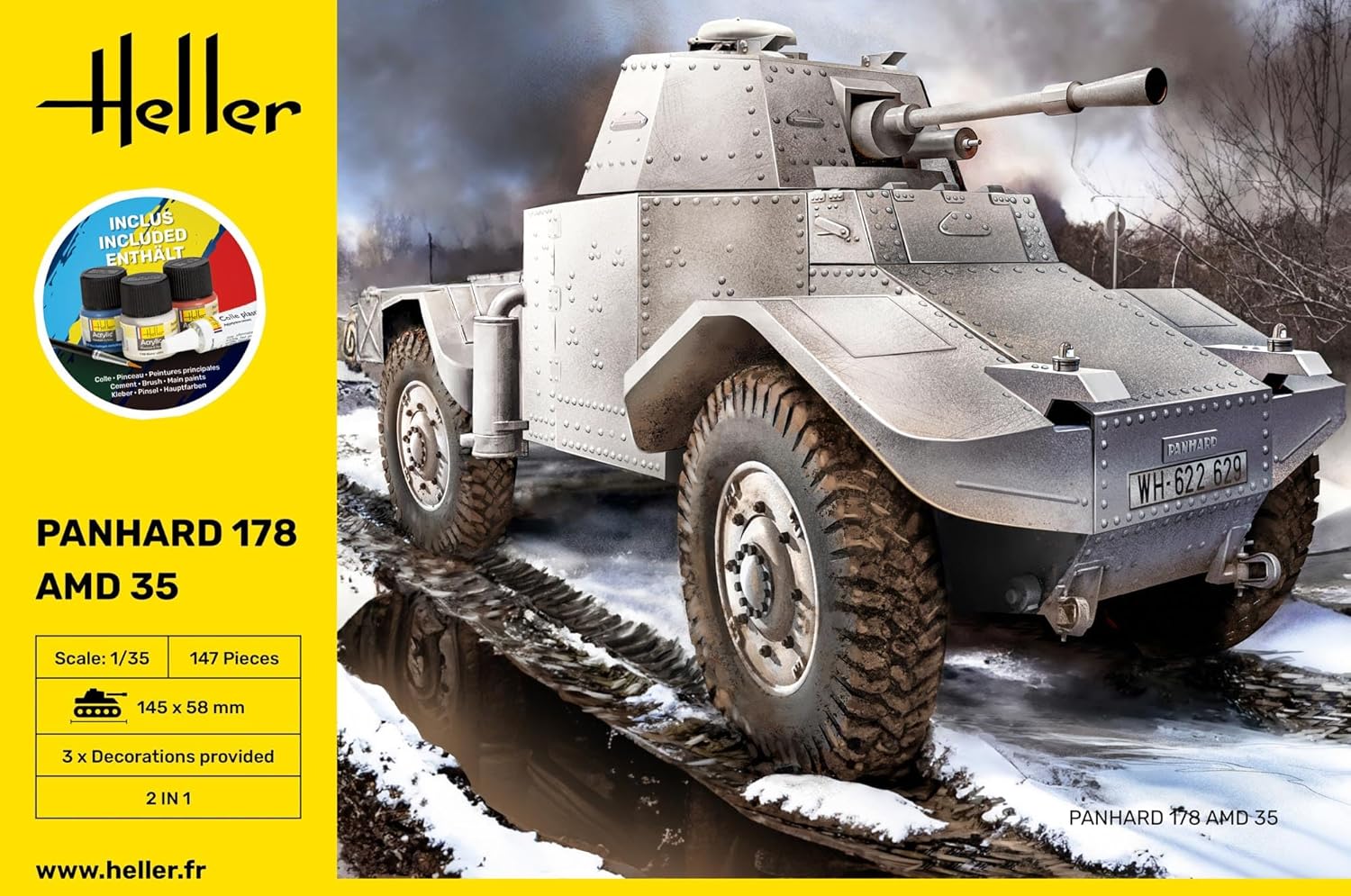 Heller - 1/35 Starter KIT Panhard 178 (9/23) *