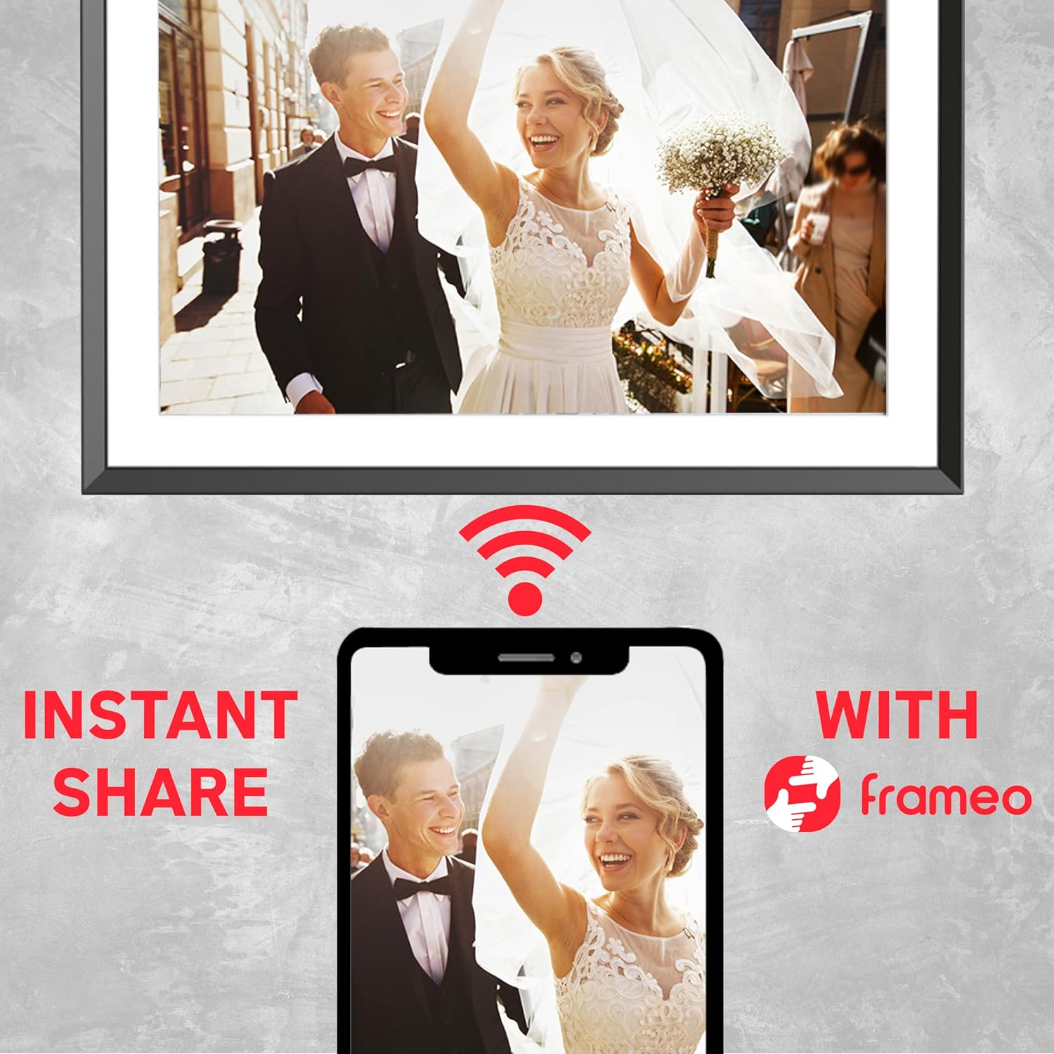 Agfa - Digital Photo Frame - Wifi Frameo