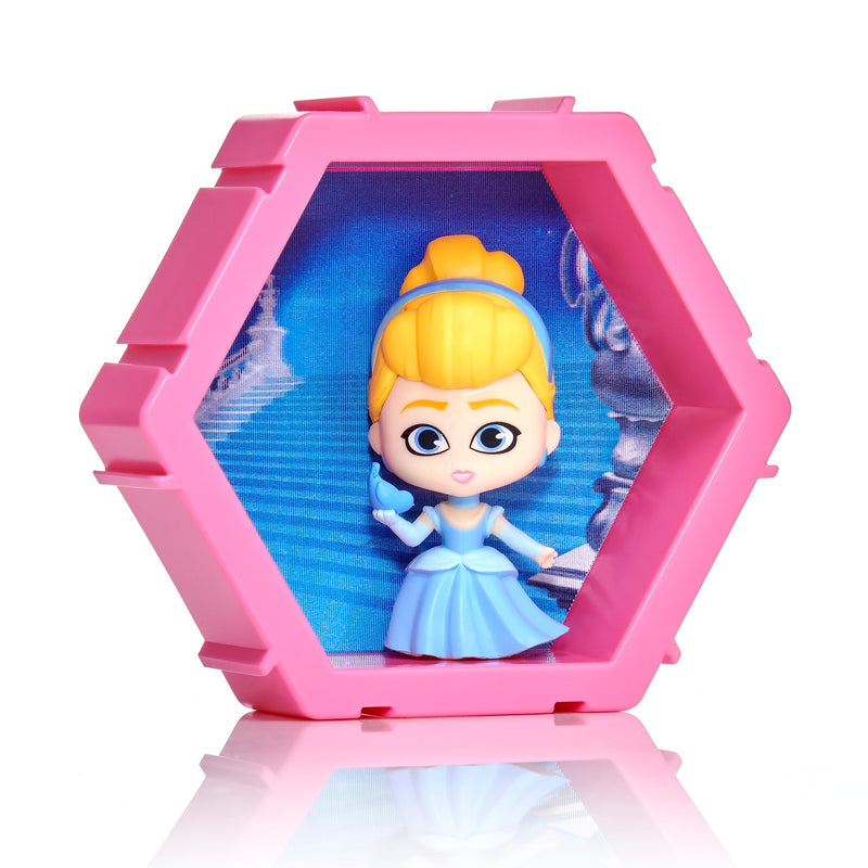 WOW! PODS - 4D Disney Cinderella, Unique Connectable Collectable Bobble-head figure that Bursts from their World into Yours, Wall or Shelf Display, Disney Toys and Gifts, Series 1 no. 424 4D Cinderella