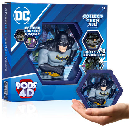 PODS 4D DC Batman, Unique Connectable Collectable Bobble-head figure that Bursts from their World into Yours, Wall or Shelf Display, DC Toys and Gifts, Series 1 no. 417