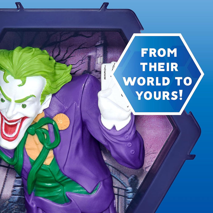 WOW! PODS - 4D DC Joker, Unique Connectable Collectable Bobble-head figure that Bursts from their World into Yours, Wall or Shelf Display, DC Toys and Gifts, Series 1 no. 418