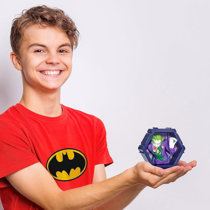 WOW! PODS - 4D DC Joker, Unique Connectable Collectable Bobble-head figure that Bursts from their World into Yours, Wall or Shelf Display, DC Toys and Gifts, Series 1 no. 418