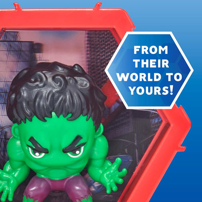 WOW! PODS 4D Marvel Hulk | Unique Connectable Collectable Bobble-head figure that Bursts from their World into Yours | Wall or Shelf Display | Marvel Toys and Gifts | Series 1 no. 412 4D Hulk
