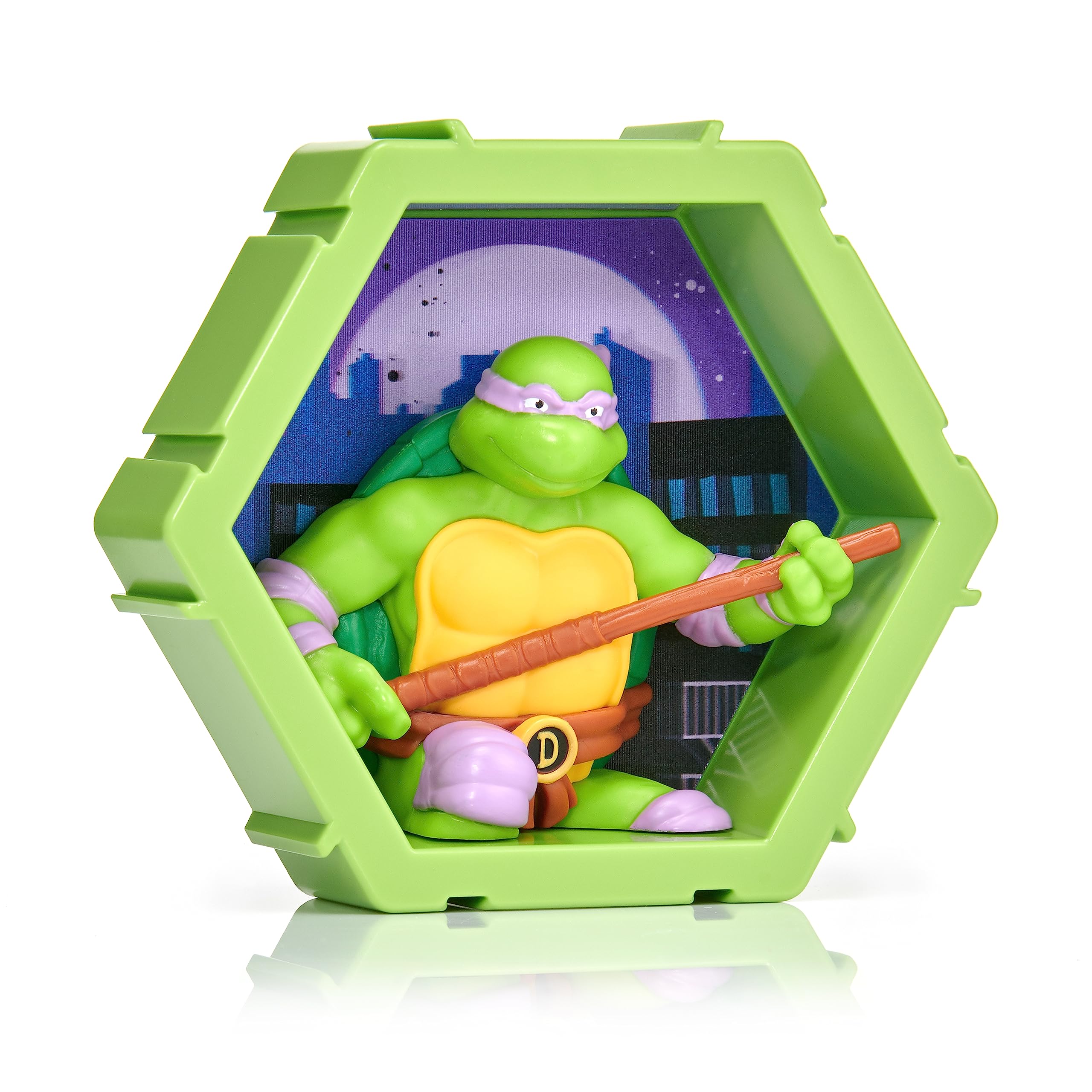 WOW! PODS - 4D Ninja Turtles Donatello, Unique Connectable Collectable Bobble-head figure that Bursts from their World into Yours, Wall or Shelf Display, Ninja Turtles Toys and Gifts, Series 1 no. 433
