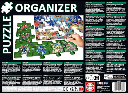 Educa - Organizer | Clasificador de Piezas Puzzle | Accesorio para Puzzles | Seis bandejas Apilables para organizar Las Piezas (19577