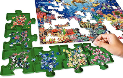 Educa - Organizer | Clasificador de Piezas Puzzle | Accesorio para Puzzles | Seis bandejas Apilables para organizar Las Piezas (19577