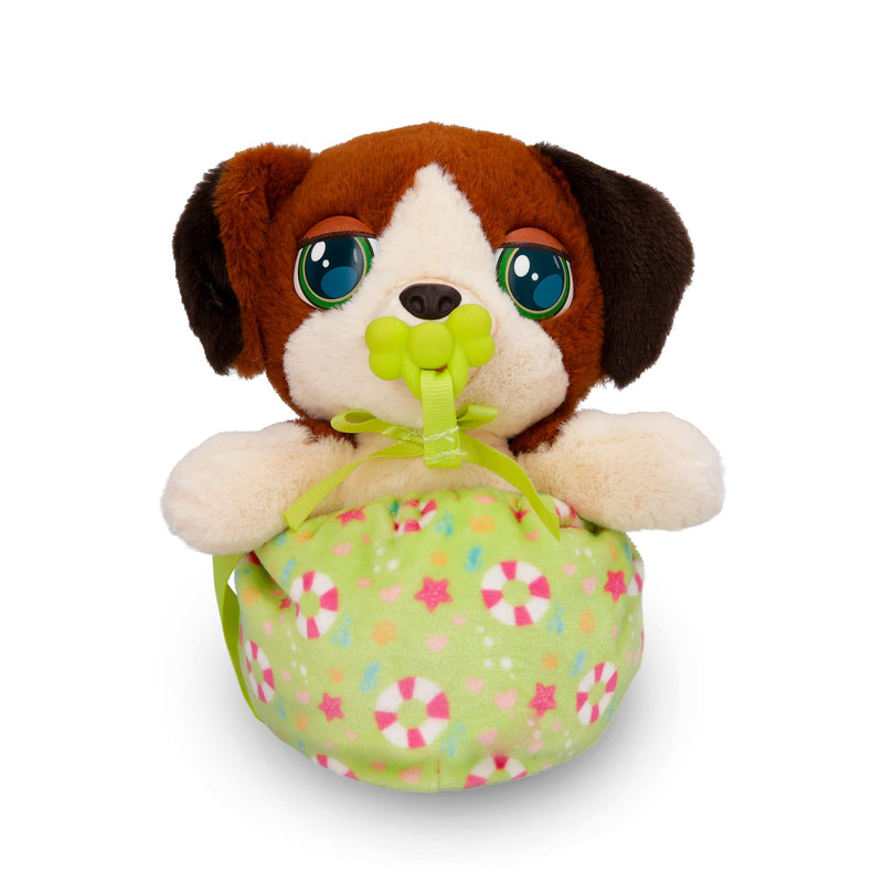 BABY PAWS Minis Beagle, Interactive Plush Carriable Puppy That Includes a Bag Inside Of It And Has Sounds, Kids Age 3+ and up