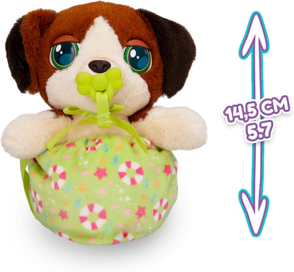 BABY PAWS Minis Beagle, Interactive Plush Carriable Puppy That Includes a Bag Inside Of It And Has Sounds, Kids Age 3+ and up