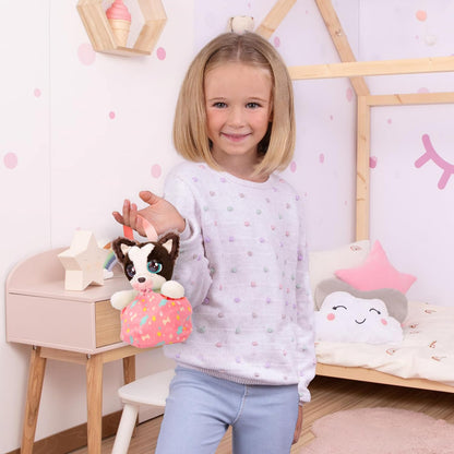 BABY PAWS Minis Border Collie Interactive Plush Carriable Puppy That Includes a Bag Inside Of It And Has Sounds Kids Age 3+ and up