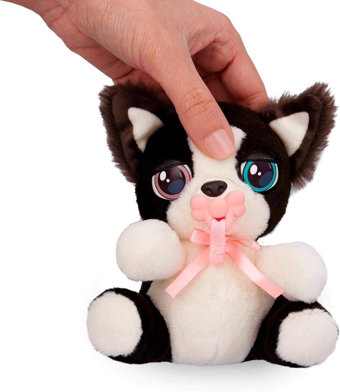 BABY PAWS Minis Border Collie Interactive Plush Carriable Puppy That Includes a Bag Inside Of It And Has Sounds Kids Age 3+ and up