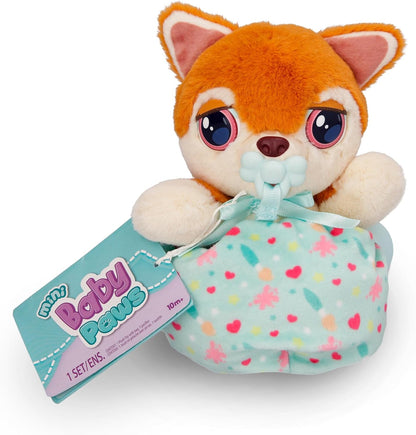 BABY PAWS Minis Shiba Inu Interactive Plush Carriable Puppy That Includes a Bag Inside Of It And Has Sounds Kids Age 3+ and up