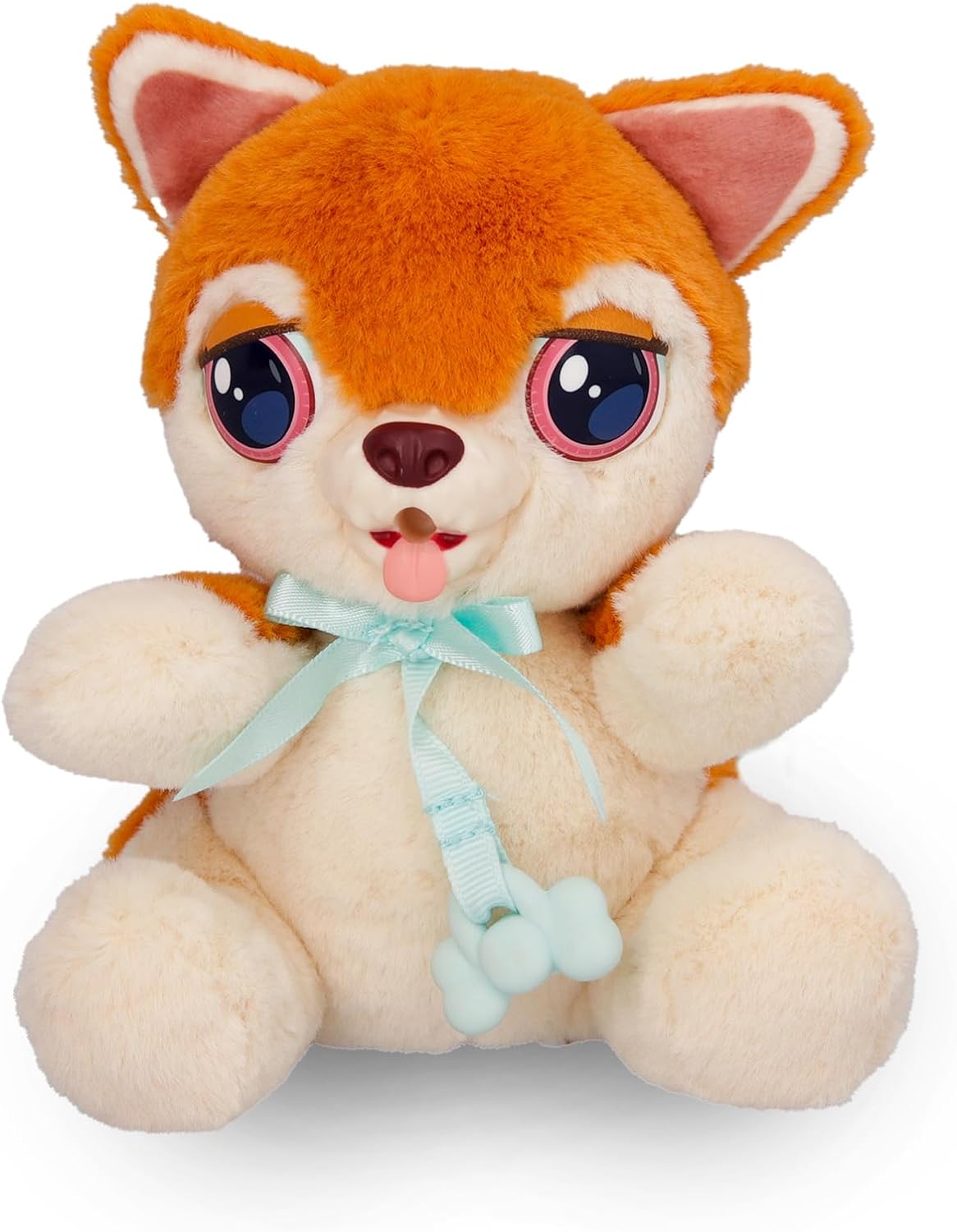 BABY PAWS Minis Shiba Inu Interactive Plush Carriable Puppy That Includes a Bag Inside Of It And Has Sounds Kids Age 3+ and up