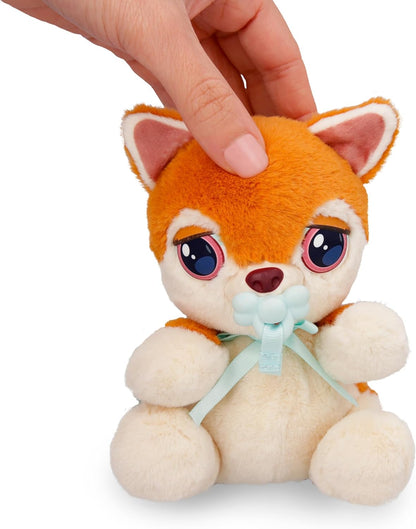 BABY PAWS Minis Shiba Inu Interactive Plush Carriable Puppy That Includes a Bag Inside Of It And Has Sounds Kids Age 3+ and up