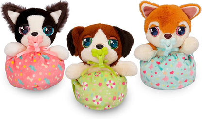 BABY PAWS Minis Shiba Inu Interactive Plush Carriable Puppy That Includes a Bag Inside Of It And Has Sounds Kids Age 3+ and up