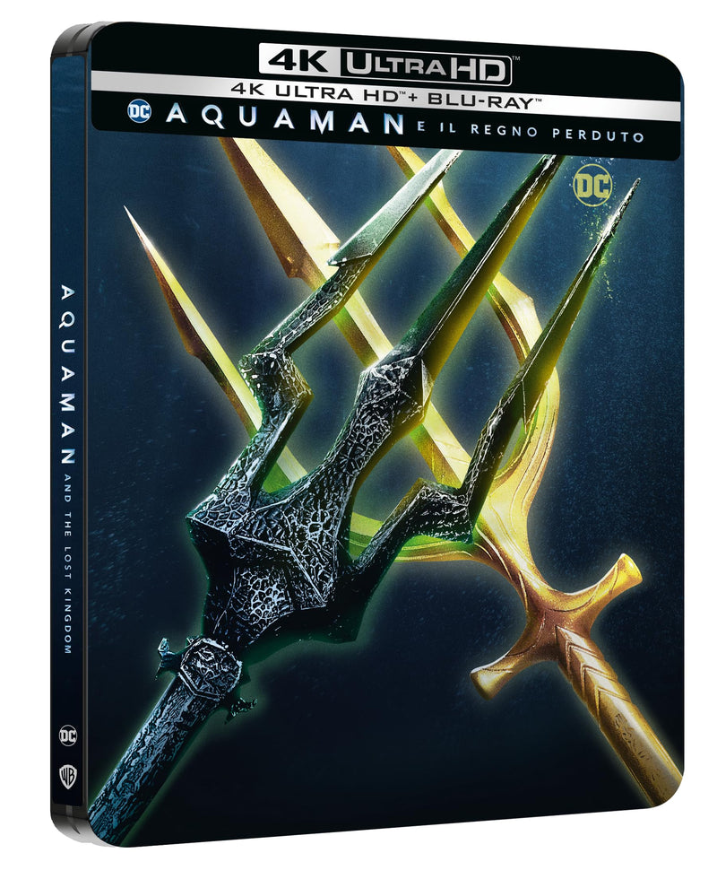 AQUAMAN E IL REGNO PERDUTO STEELBOOK 3 (4K Ultra HD + Blu-ray)
