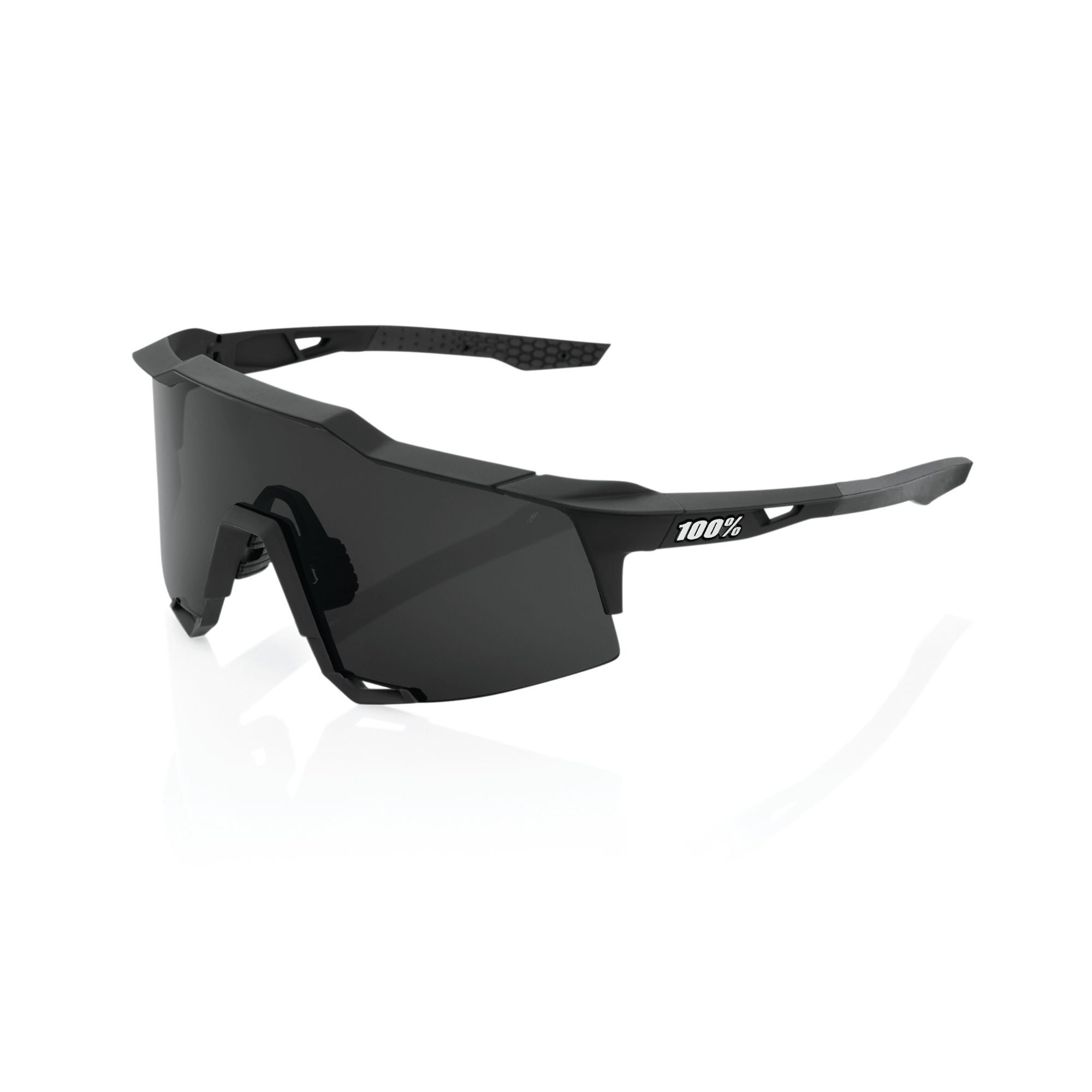 100% Speedcraft - Smoke Lens - Soft Tact Black
