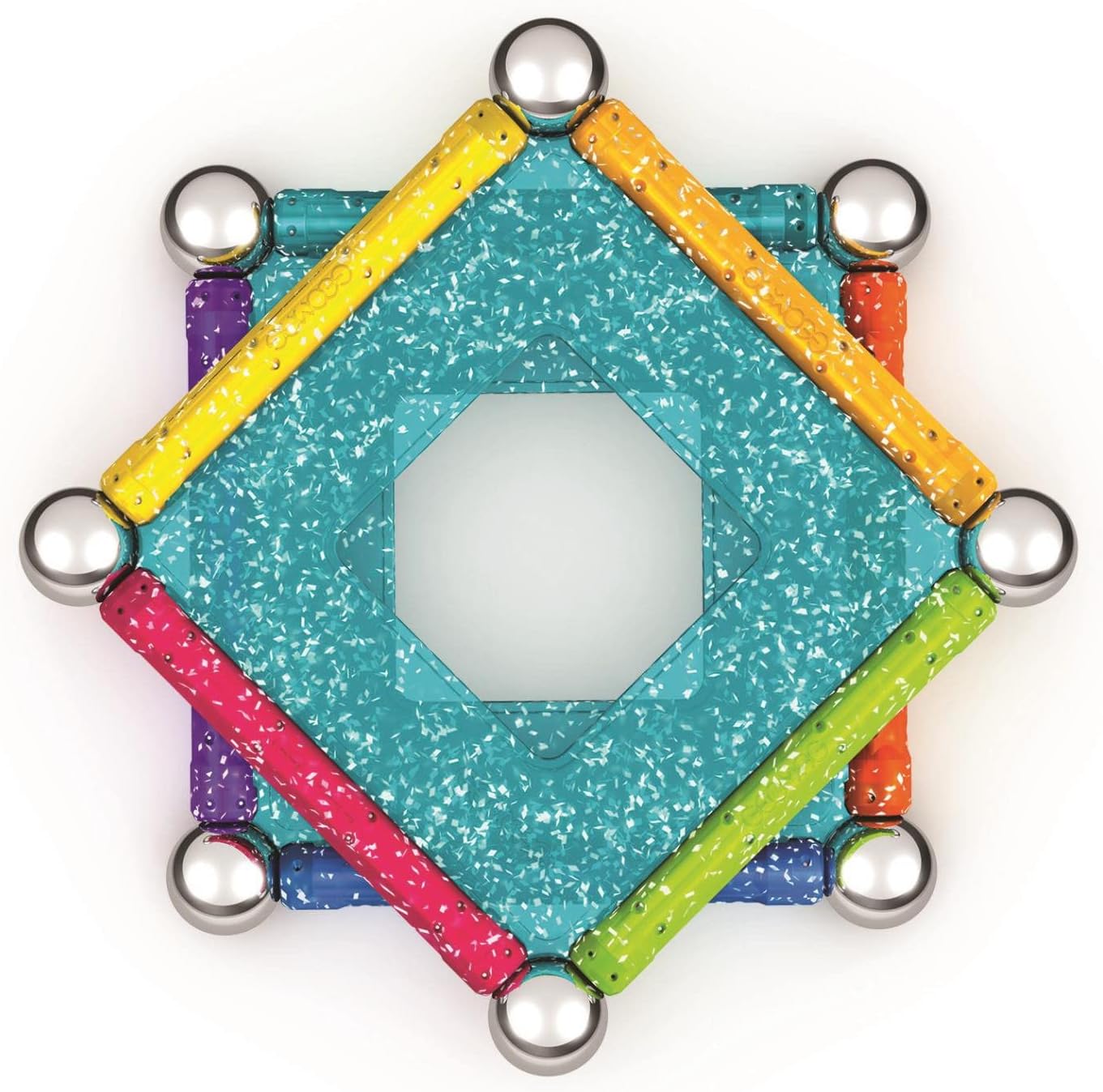 GEOMAG - Glitter Panels Recycled, 534, White