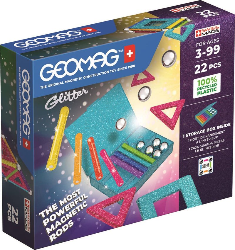 GEOMAG - Glitter Panels Recycled, 534, White