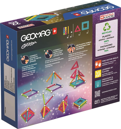 GEOMAG - Glitter Panels Recycled, 534, White