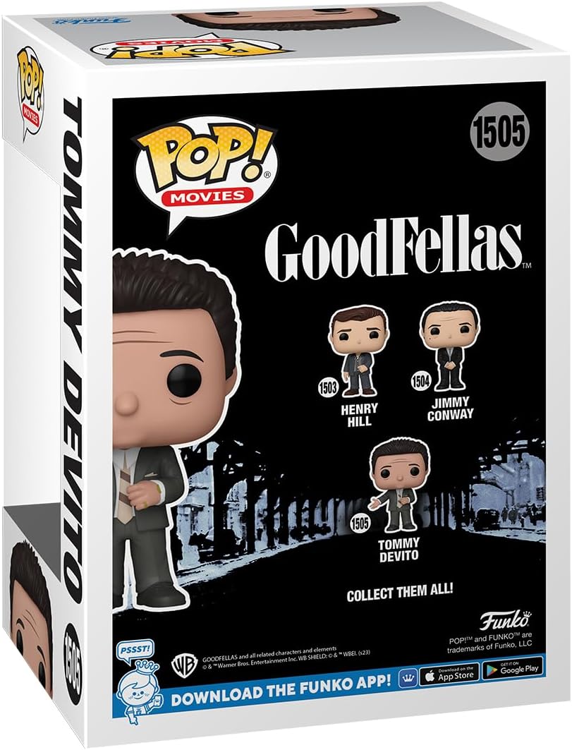 Funko Pop! Movies: Goodfellas - Tommy Devito - Goodfellas 1990 - Collectable Vinyl Figure - Gift Idea - Official Merchandise - Toys for Kids & Adults - Movies Fans - Model Figure for Collectors