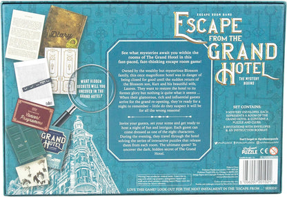 Professor Puzzle | Escape from Grand Hotel | Puzzle | Ages 12+ | 2+ Players