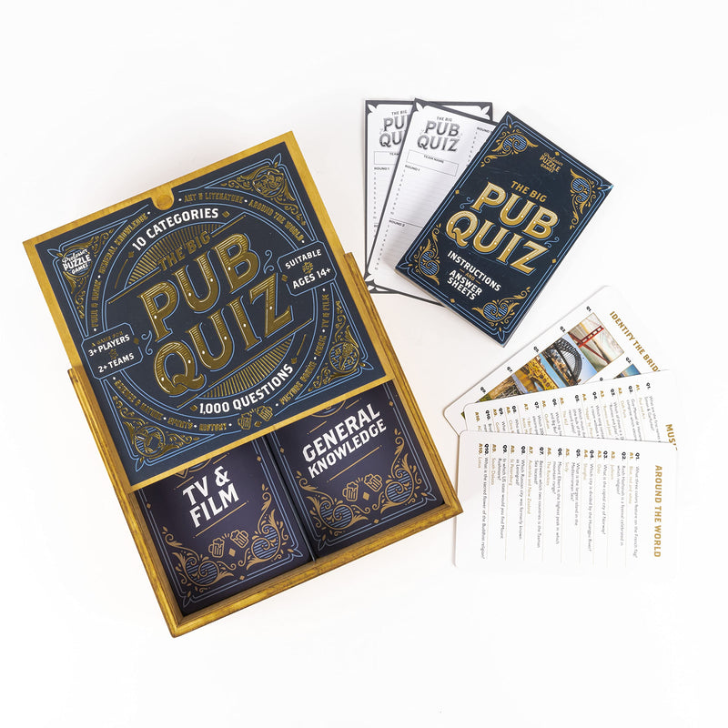 Professor PUZZLE, The Big Pub Quiz, Quiz, Ages 12+, 2+ Players