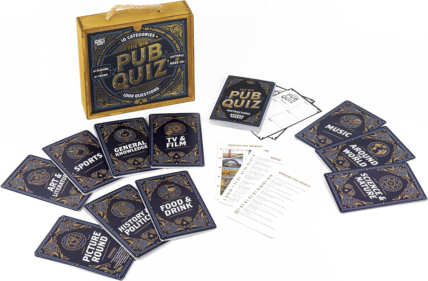 Professor PUZZLE, The Big Pub Quiz, Quiz, Ages 12+, 2+ Players