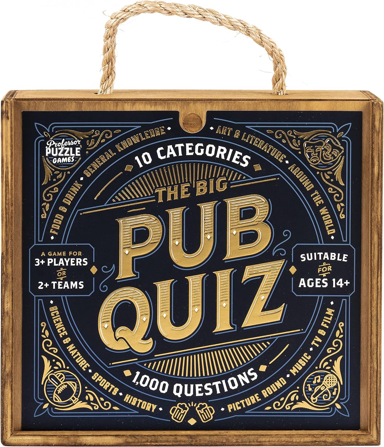 Professor PUZZLE, The Big Pub Quiz, Quiz, Ages 12+, 2+ Players