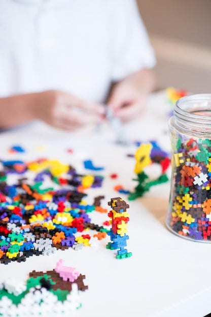 Plus-Plus - 300 Piece - Basic Color Mix, Kids Construction Toys, Building Blocks Toy, Creative Learning Resources and STEM Play for Home and Travel - Girls and Boys Toys Age 5