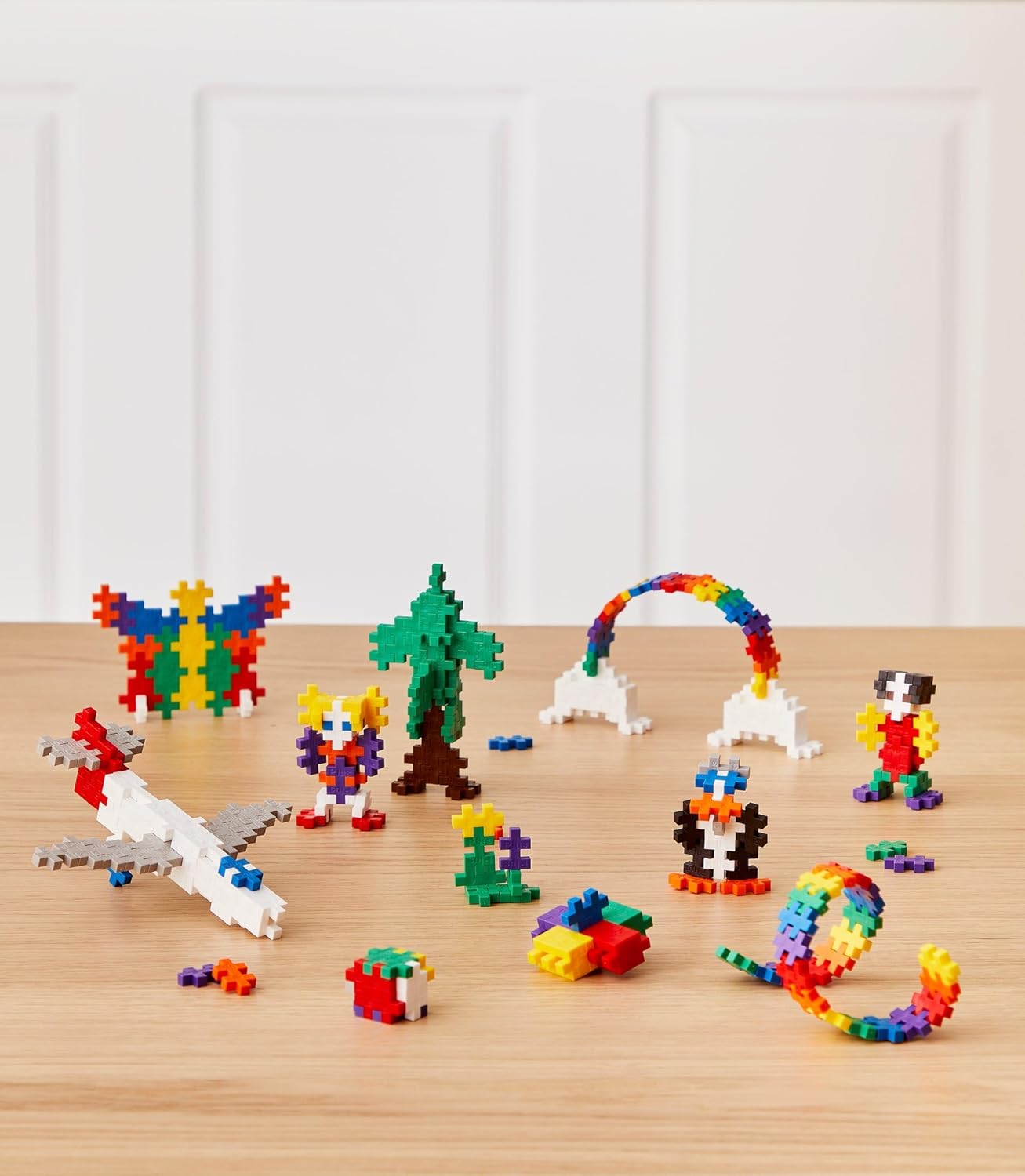 Plus-Plus - 300 Piece - Basic Color Mix, Kids Construction Toys, Building Blocks Toy, Creative Learning Resources and STEM Play for Home and Travel - Girls and Boys Toys Age 5