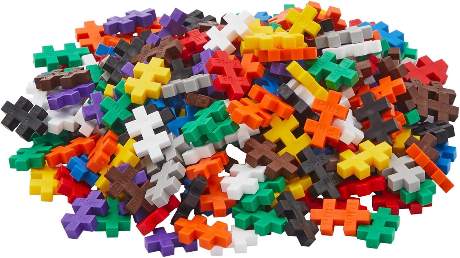 Plus-Plus - 300 Piece - Basic Color Mix, Kids Construction Toys, Building Blocks Toy, Creative Learning Resources and STEM Play for Home and Travel - Girls and Boys Toys Age 5