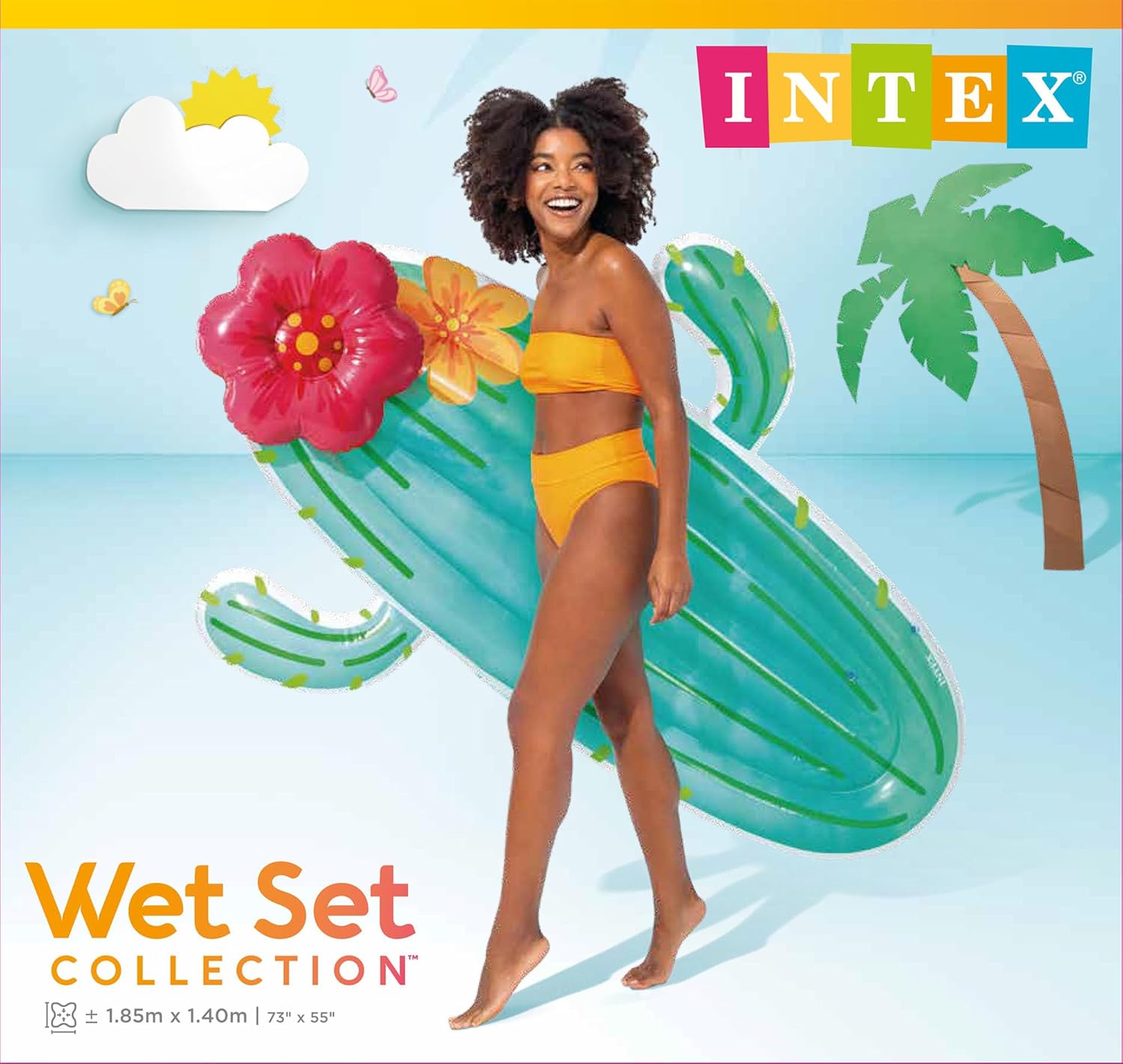 Intex Cactus Float, Inflated Size: 1.80m x 1.30m x 28cm (58793EU