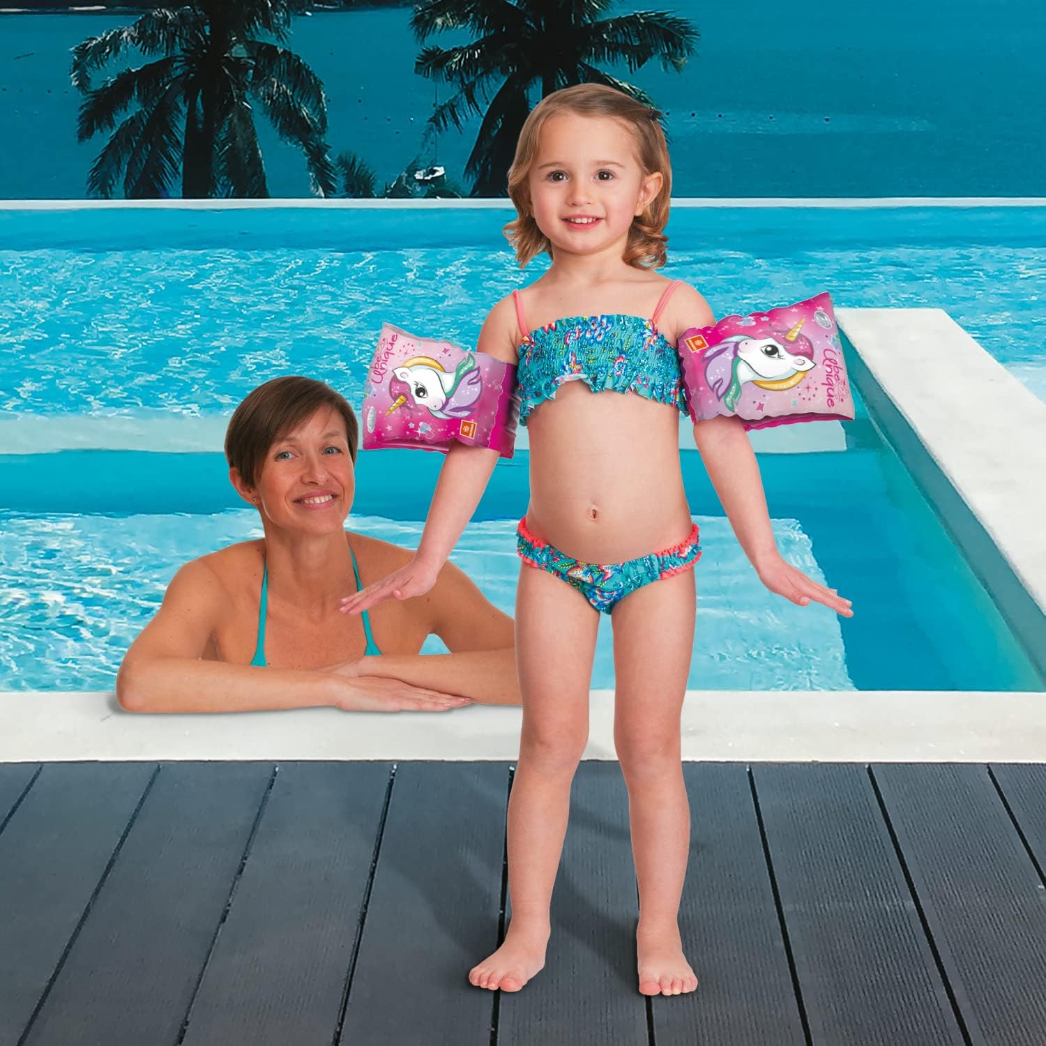 Mondo Toys - UNICORN Arm Bands - Children's Safety Armrests - PVC Material - Suitable for children from 2 to 6 years with weight 6-20 kg - 16937
