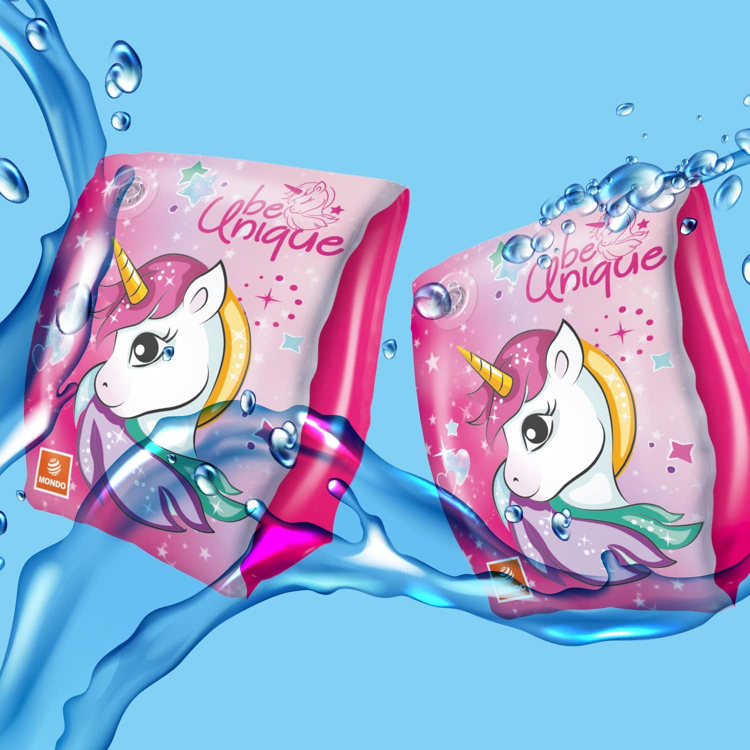 Mondo Toys - UNICORN Arm Bands - Children's Safety Armrests - PVC Material - Suitable for children from 2 to 6 years with weight 6-20 kg - 16937